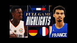 France vs Germany basketball Full Game Highlights  Olympics WarmUp 2024 [upl. by Ykcaj756]