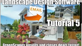 Photo Landscape Design Software  Saving the final landscape rendering in GreenScapes Tutorial 5 [upl. by Noiraa]