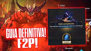 🔥¡GUIA DEFINITIVA F2P DEL TALLER DE LA LUZ BRILLANTE🔥 Solo Leveling Arise [upl. by Gerc700]