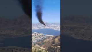 Boeing 727 crashes into mountain top makes emergency landing on lake [upl. by Ttreve]