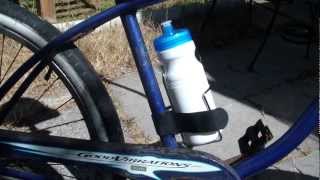 Removable Bike Water Bottle Holder  Quick Cage Adapter [upl. by Yekcim215]