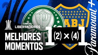 PALMEIRAS 1 2 x 4 1 BOCA JUNIORS  MELHORES MOMENTOS  CONMEBOL LIBERTADORES 2023 [upl. by Valina]