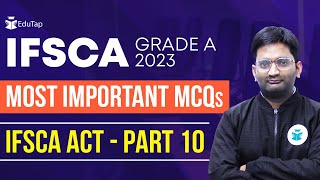 IFSCA Grade A Exam Preparation  Important MCQs of IFSCA Act GIFT City  IFSCA Grade A Syllabus [upl. by Ayardna]