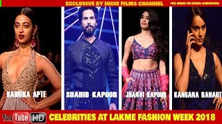 Radhika Apte Shahid KapoorKangana Ranaut l LAKME FASHION WEEK l IFC [upl. by Harihat]