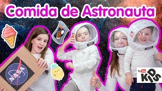 Probando COMIDA de 👽ASTRONAUTA  Curiosidades del Espacio  Familukis [upl. by Leith416]