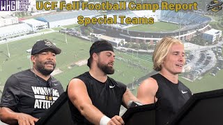 UCF Knights Football Camp Report  Special Team takes center stage [upl. by Bust244]