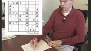 Thomas Snyder  Demonstrating the SUdoku Puzzle [upl. by Nerhe]