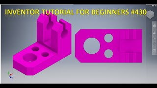 Inventor tutorial for Beginners 430  Inventor tutorials  Cad Tutorials  3d drawing Software [upl. by Ahsitram]