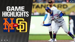 Mets vs Padres Game Highlights 82224  MLB Highlights [upl. by Buatti]