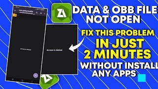 Zarchiver Cant Use This Folder  Zarchiver data File Problem  Zarchiver Android Access is denied [upl. by Allebram]