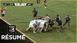 TOP 14  Résumé Aviron BayonnaisCA Brive 379  J16  20222023 [upl. by Vanda]