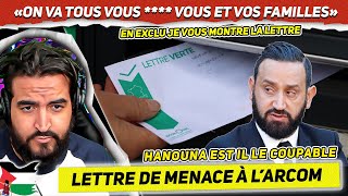 Cyril Hanouna Menace lARCOM avec une lettre anonyme  signée « Les Gilets noirs » [upl. by Sharpe]