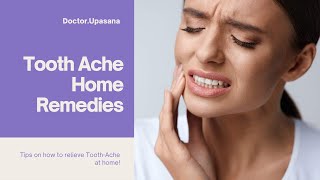 Tooth Pain Home Remedy  How to treat dental pain at home with easy and simple tricks [upl. by Naggem847]