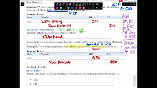 Class Notes for Ch 16 Process Costing  Part 2 of 4 [upl. by Lerej]