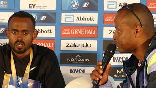 Milkesa Mengesha Berlin Marathon 2024 Winner Interview [upl. by Tarsus774]