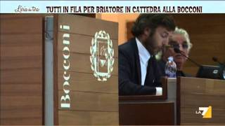 Tutti in fila per Briatore in cattedra alla Bocconi [upl. by Donall]