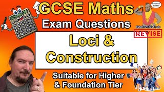 Loci and Construction   GCSE Maths Exam Questions Foundation and Higher [upl. by Bayard]