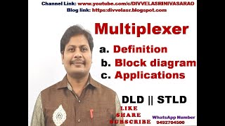 Multiplexer  Introduction to Multiplexers  MUX Basic  Applications of a Multiplexer  STLD  DLD [upl. by Ripley]