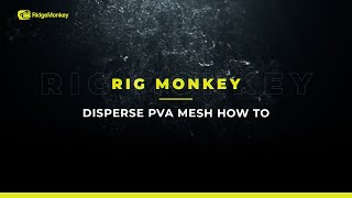 How to use PVA Mesh for Fishing Using RidgeMonkey Disperse PVA Mesh [upl. by Aihsiym487]