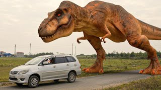 The BEST Dinosaur Trex Hunting  Jurassic Park FanMade Film  Trex Attack Dinosaur NEW HOT Movie [upl. by Tinaret]