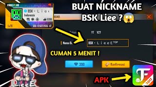 Cara buat nickname FF seperti BSK Liee 😱😳 mudah dan keren [upl. by Atyekram]