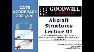 GATE Aerospace Engineering 20252026  Aircraft Structures Lecture 01 GATE AE Classes [upl. by Dressler760]