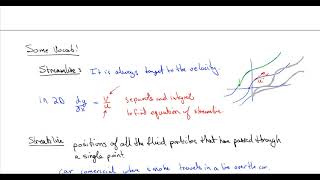 Fluid Mechanics 20 Kinematics  Streamlines Streaklines and Pathlines [upl. by Arihaj476]