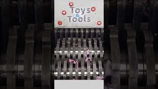 Amazing experiment of crushing small toys 79 asmr experiment shredder toys recycling [upl. by Buford97]