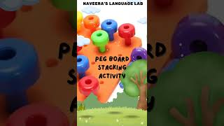 A Fun Pattern GameRainbow Stacker GamePeg GamePegs For ToddlersEducational Activity [upl. by Sacram]