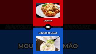 🍟🍫Você tem PALADAR INFANTIL❓🤔 O que você prefere shorts quiz enquete [upl. by Eliak]