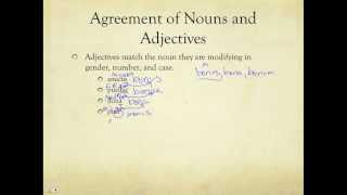 First and Second Declension Adjectives [upl. by Gerik]