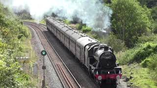 45690 Leander smashing climb of Sapperton with The Cotswold Venturer 26082023 [upl. by Alpert]