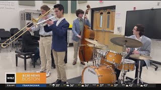 Wrentham high school jazz band chosen as finalist for Duke Ellington festival [upl. by Olnay704]