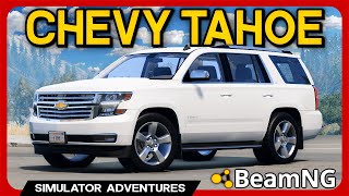 BeamNG Chevrolet Tahoe SUV Mod  Just Too Big [upl. by Good]