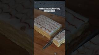 Mille Feuille Part 2 frenchfood pastry [upl. by Kimon]