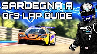 Gran Turismo Sport  Daily Race Lap Guide  Sardegna B Reverse  Renault Sport RS01 GT3 [upl. by Egwan]