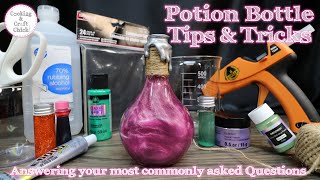 Potion Bottle Tips and Tricks  Easy Prop Potions  Harry Potter  Halloween  Color Changing Potion [upl. by Rigdon]