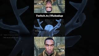 WHAT DA DEER DOING Skyrim Skyrimse shorts gaming bethesda theelderscrolls gameplay rpg [upl. by Nelrac]