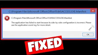 How To quotFix The Application Has Failed To Start Because Its SidebySide Configuration Is InCorrectquot [upl. by Vig995]