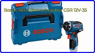 BEWERTUNG 2024 Bosch Akku Bohrschrauber GSR 12V35 WESENTLICHE Einzelheiten [upl. by Fowler]