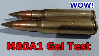 M80A1 in Ballistics Gel and on Steel [upl. by Bonilla345]