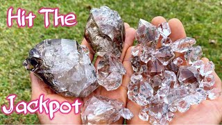 Herkimer Diamond Mining a Trophy Pocket in New York  Quartz Crystal Digging [upl. by Kosse466]