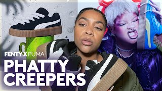 Fenty x Puma Phatty Creeper Sneakers Review  On Foot [upl. by Beora656]