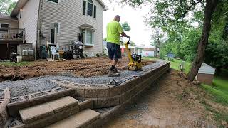 How to build a retaining wall on a slope [upl. by Yeargain572]