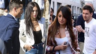 Cristiano Ronaldos Girlfriend VS Lionel Messis Girlfriend  2017 [upl. by Freudberg664]