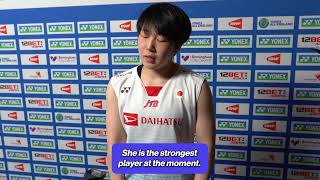 Akane Yamaguchi shows respect for An Se Young after epic Semi Final [upl. by Greenes]