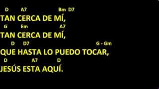 CANTOS PARA MISA  TAN CERCA DE MI  LETRA Y ACORDES  COMUNION [upl. by Buine]