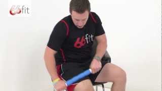 Trigger Point Massage Stick  66fit [upl. by Ijok712]