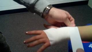 HF AT Aides How to Tape a Wrist and Hand [upl. by Criswell]