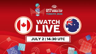 Group Phase  Canada v Australia  Full Basketball Game  FIBA U17 Basketball World Cup 2024 [upl. by Jehial]